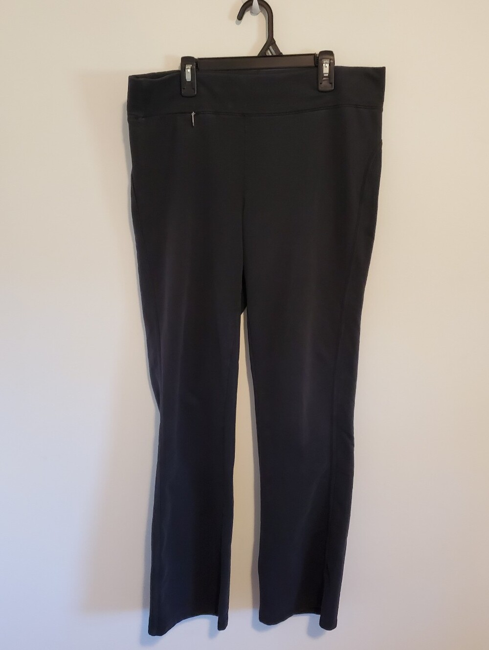 Ralph Lauren Black Athletic Workout Pants Zip Pocket Medium